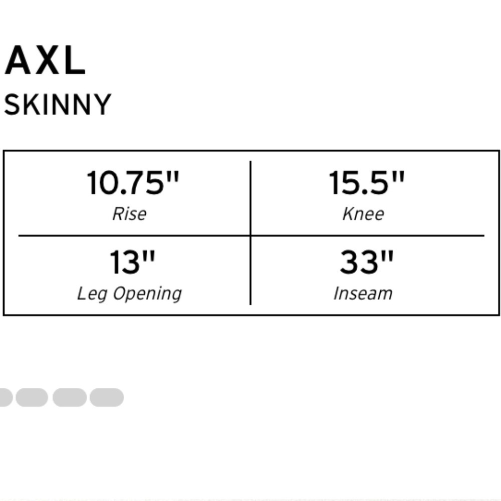 Nwt Hudson Jeans Axl Skinny Fit Denim Pant In Freestyle Medium Dark Wash 32 — image 5 of 5